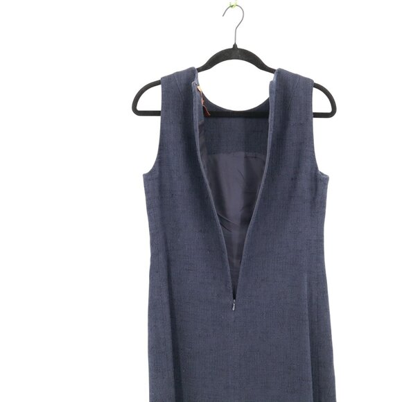 Tory Burch Mod‎ Clea Sheath Dress Womens 6 Navy Quiet Luxury Country Club Career - Picture 11 of 16